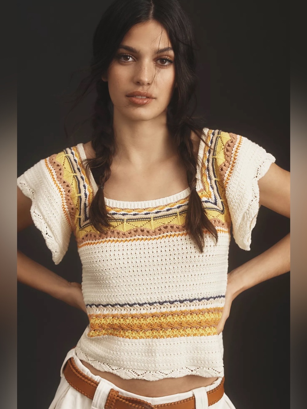 bishop + young Sunset Sweater Tank - Size Small NWT